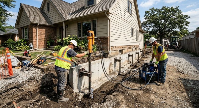 Basement Stabilization in Waxhaw, NC