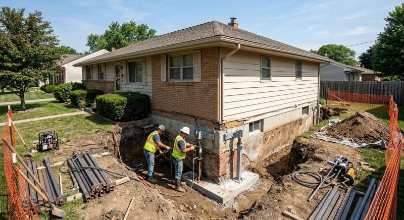 Building Foundation Repair in Midland, NC