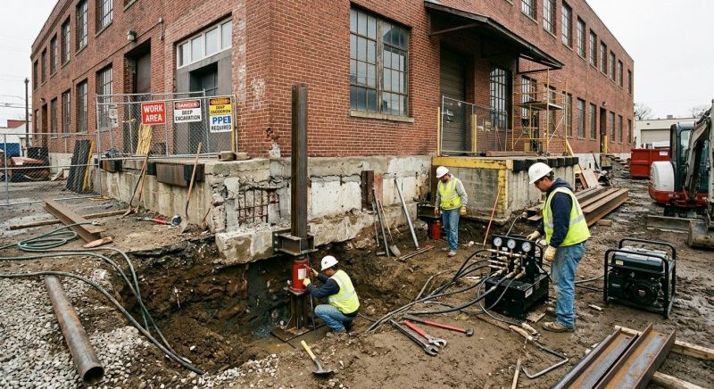 Commercial Foundation Repair in Waxhaw, NC