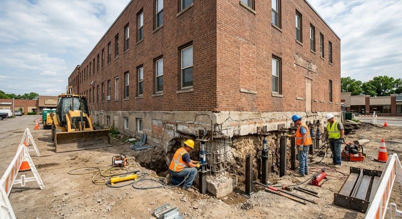 Commercial Foundation Repair in Waxhaw, NC