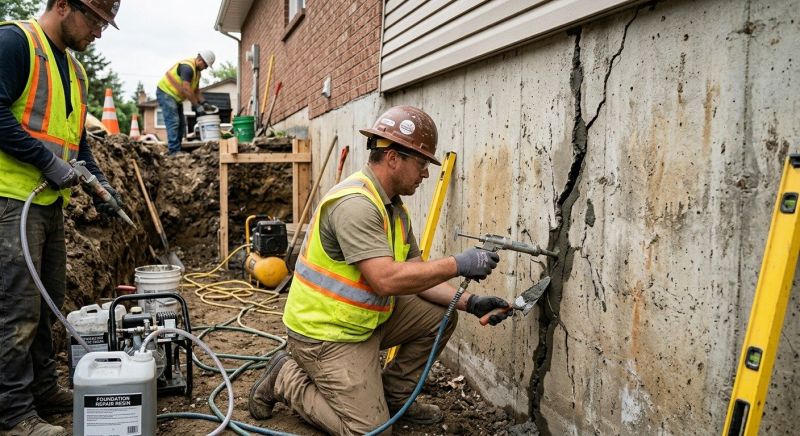 Cracked Foundation Repair in Matthews, NC