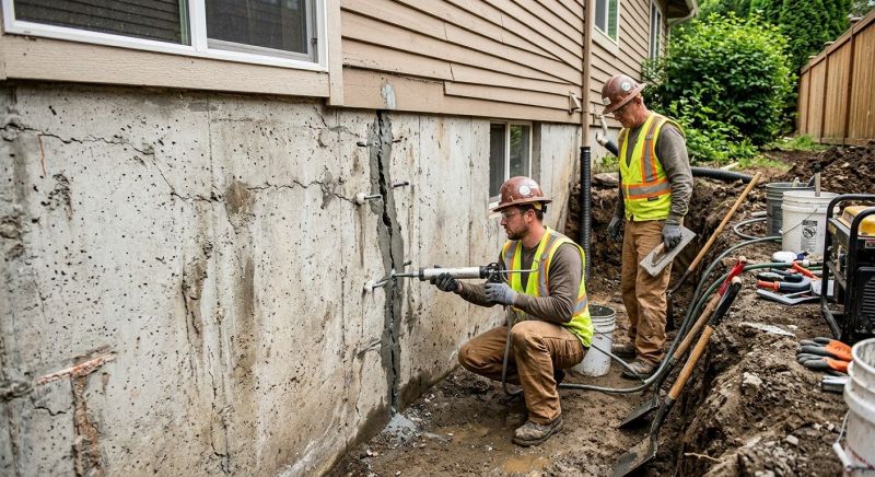 Cracked Foundation Repair in Mecklenburg County, NC