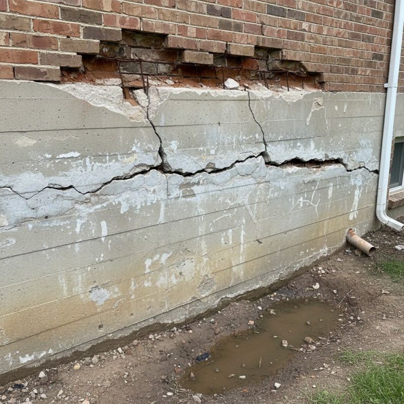 Cracked Foundation Repair in Wingate, NC