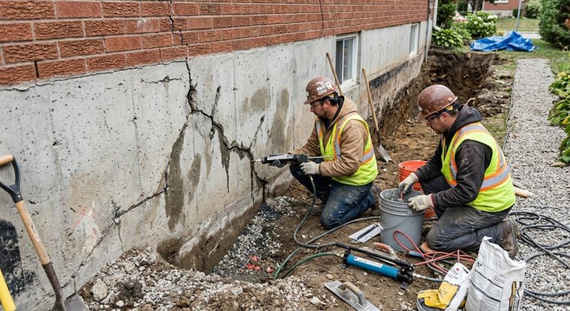 Cracked Foundation Repair in Wingate, NC