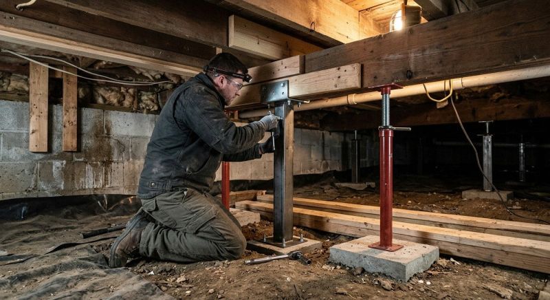 Crawlspace Structural Repair in Waxhaw, NC