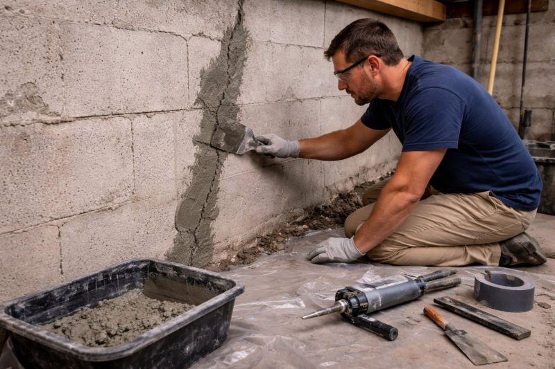 Foundation Crack Repair in Monroe, NC