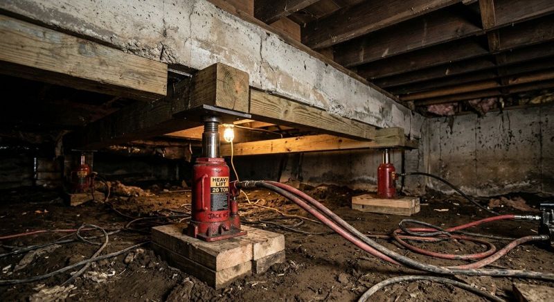 Foundation Jacking in Waxhaw, NC
