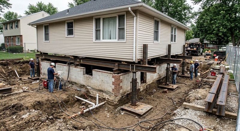 Foundation Lifting in Indian Trail, NC
