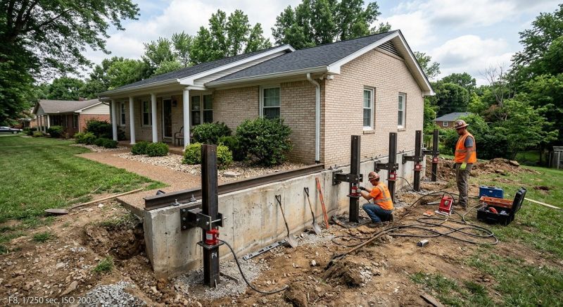 Foundation Pier Leveling in Waxhaw, NC