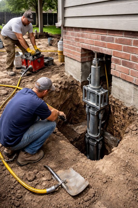 Foundation Pier Repair in Waxhaw, NC