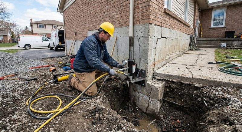 Foundation Settlement Repair in Waxhaw, NC