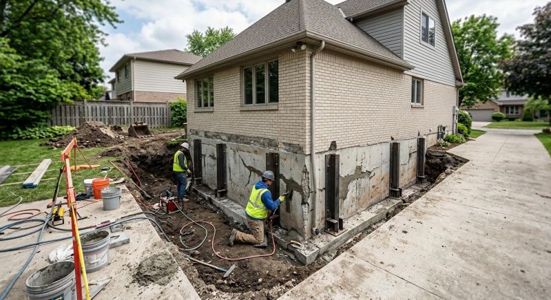 Foundation Settlement Repair in Waxhaw, NC
