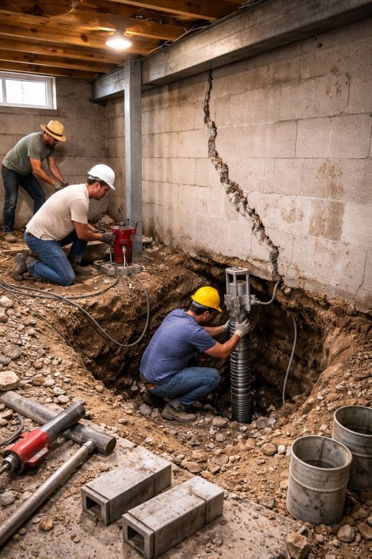 Foundation Structural Repair in Wingate, NC