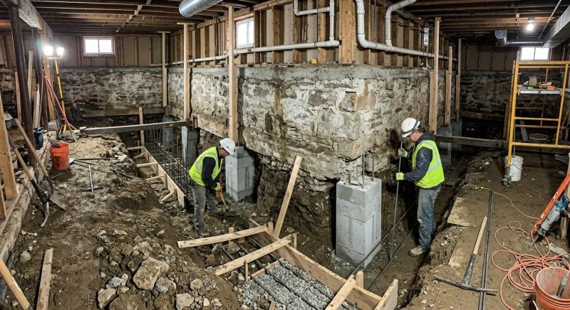 Foundation Underpinning in Waxhaw, NC