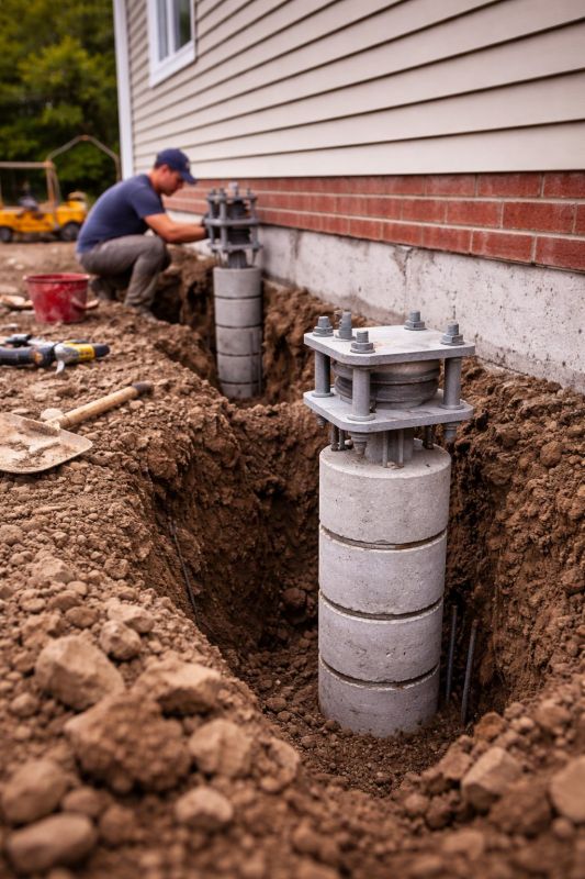Helical Piers Installation in Waxhaw, NC