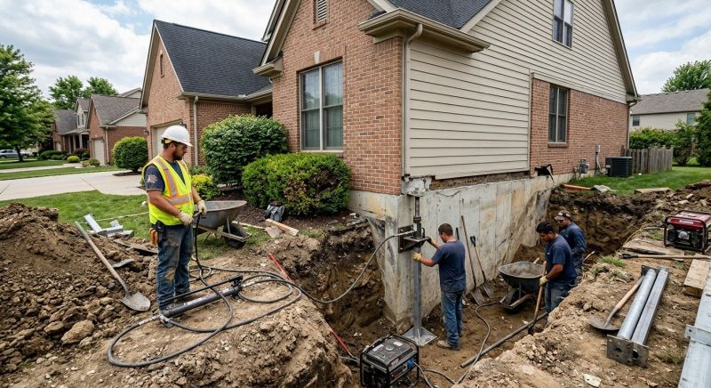 Sinking Foundation Repair in Charlotte, NC