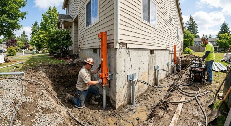 Sinking Foundation Repair in Lancaster, SC