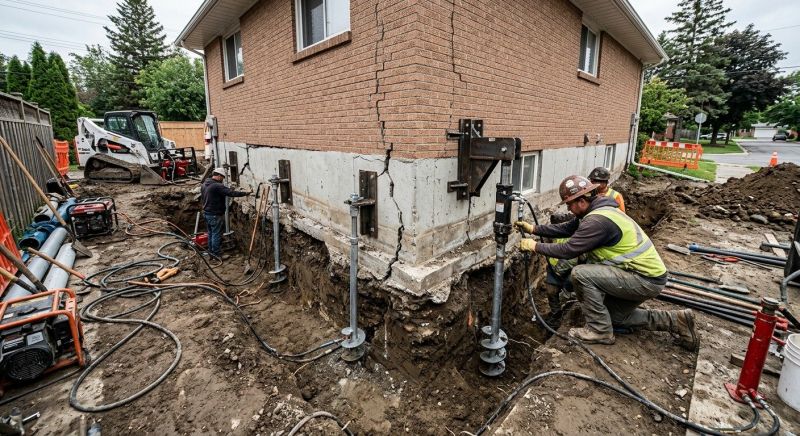 Sinking Foundation Repair in Waxhaw, NC