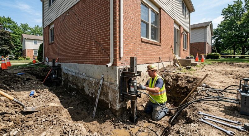 Sinking Foundation Repair in Waxhaw, NC