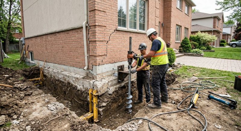 Sinking Foundation Repair in Monroe, NC