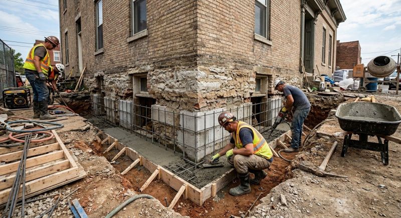 Structural Underpinning in Waxhaw, NC